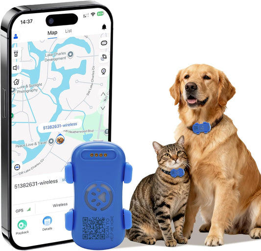 Dog GPS Tracker – Real-Time Anti-Lost Pet Tracker with Geofence & Sound Alarm