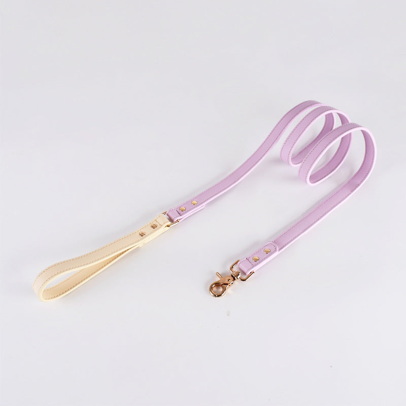 HappyPet Wholesale Genuine Leather Pet Collar & Leash Set for Small & Medium Dogs