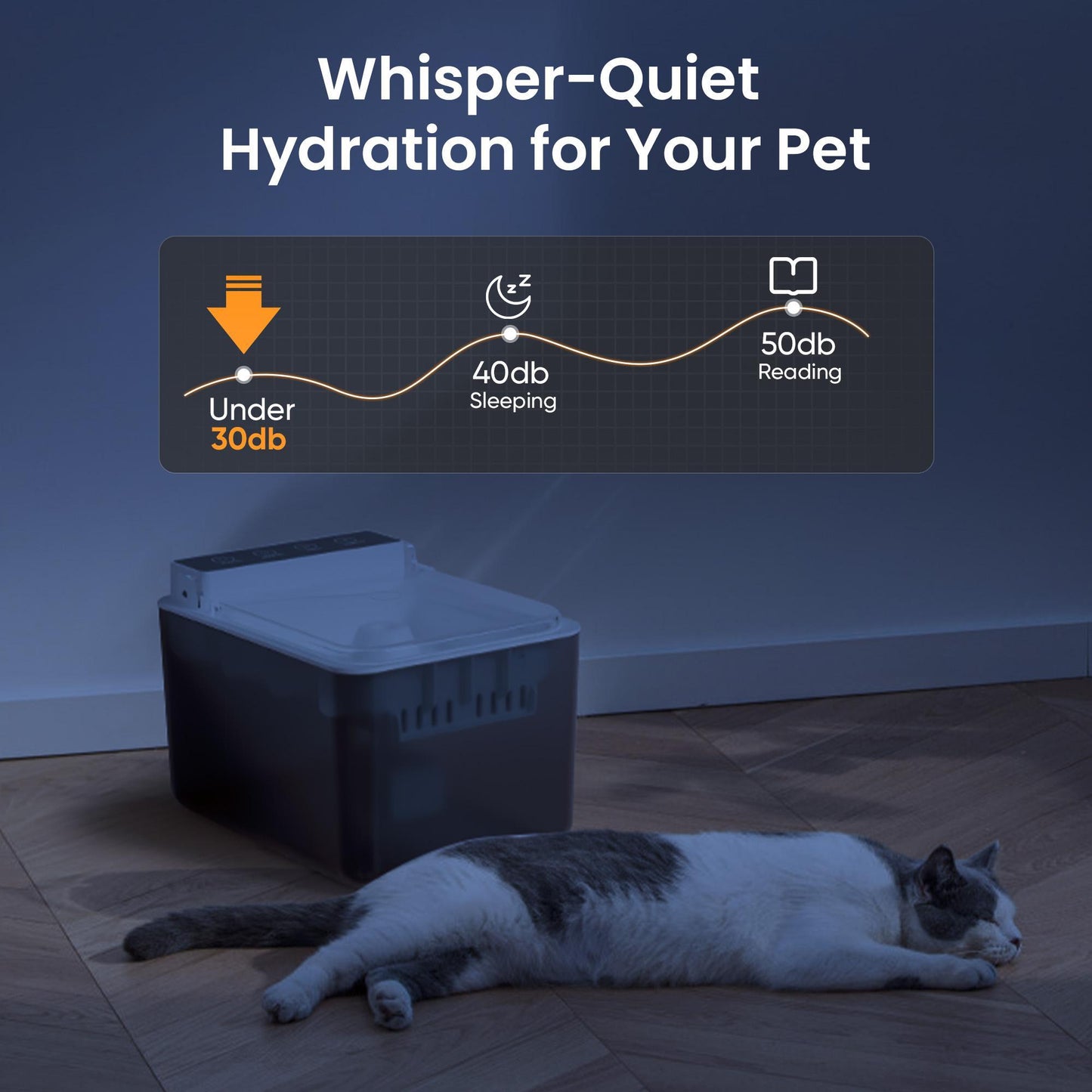 Pet Water Fountain – 3L Wireless Stainless Steel Auto Dispenser for Cats & Dogs